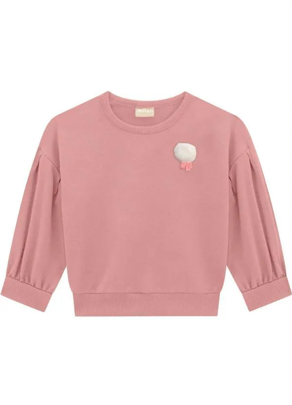 Milon - Casaco Infantil Rosa