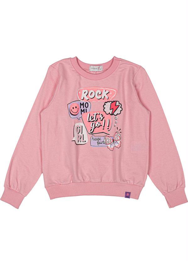 Momi - Casaco Moletom Candy Rosa