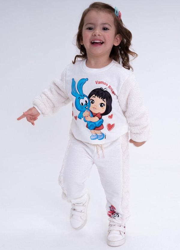 Lollix - Casaco Moletom Mônica Branco