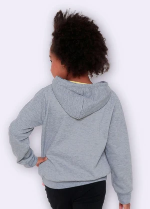 Torra - Jaqueta Moletom Infantil com Capuz Cinza - TORRA