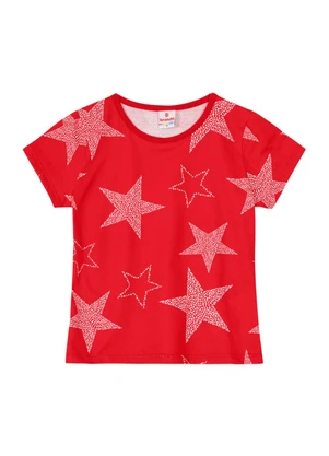 Brandili - Blusa Estampada Infantil Menina Vermelho - BRANDILI