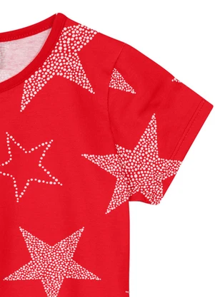 Brandili - Blusa Estampada Infantil Menina Vermelho - BRANDILI