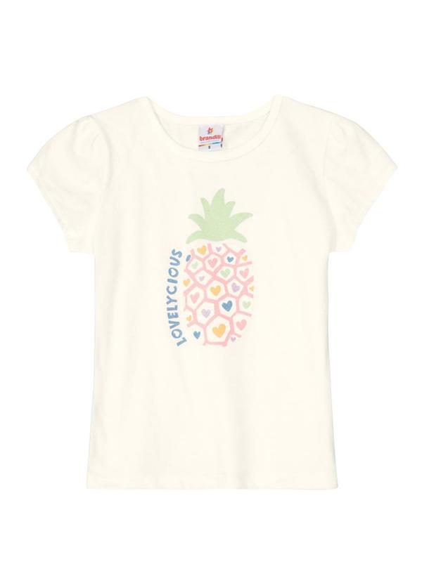 Brandili - Blusa Infantil Menina em Malha Natural