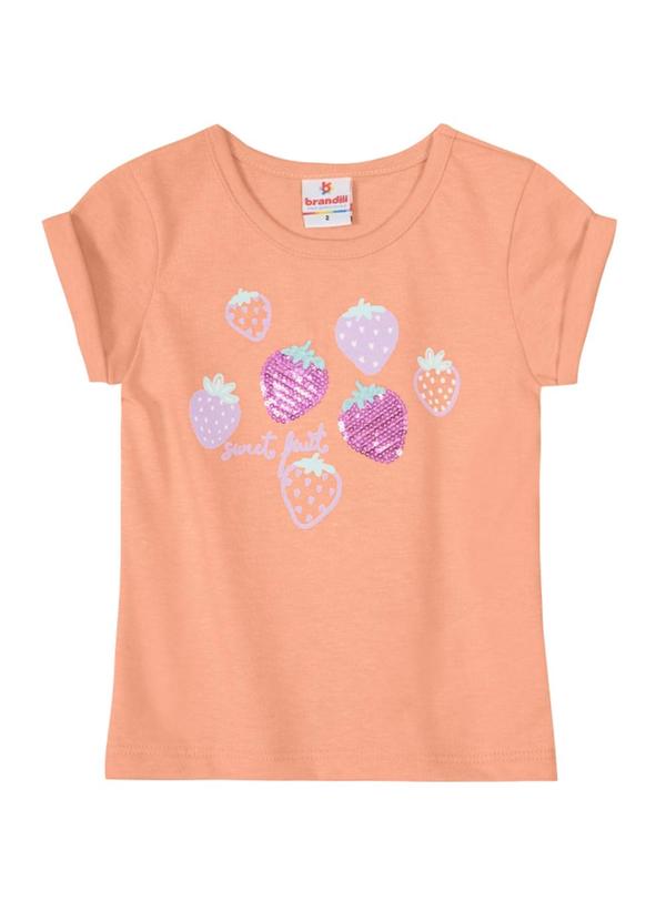 Brandili - Blusa Infantil Menina em Malha Rosa 1