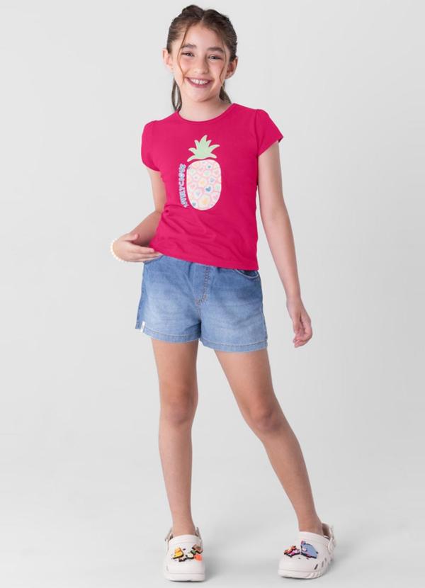 Brandili - Blusa Infantil Menina em Malha  Rosa 2