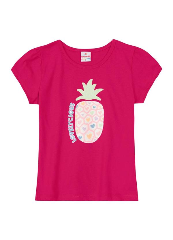 Brandili - Blusa Infantil Menina em Malha  Rosa 3