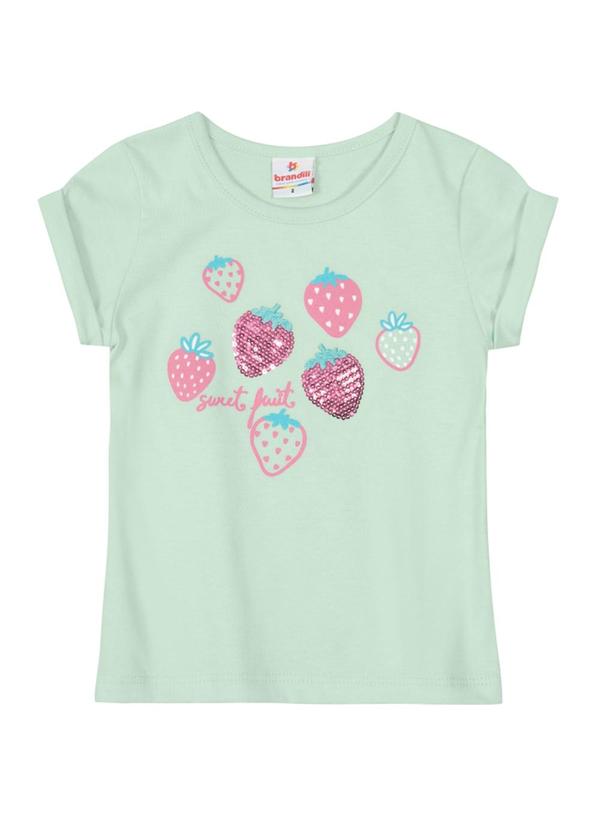 Brandili - Blusa Infantil Menina em Malha Verde