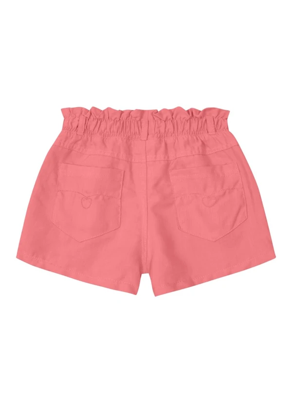 Brandili - Shorts Infantil Menina Clochard em Jeans  Rosa 4