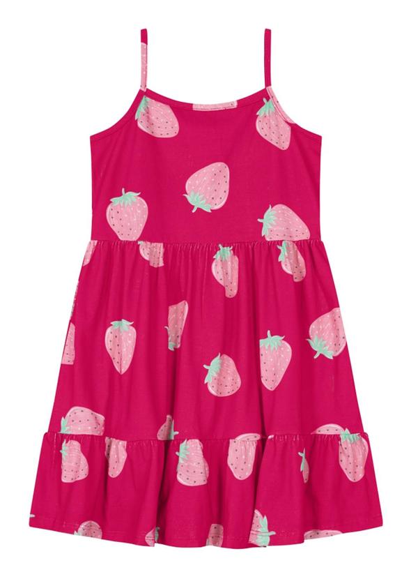 Brandili - Vestido Infantil Menina com Alças  Rosa