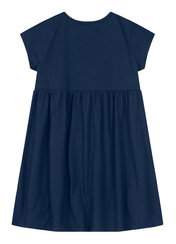 Brandili - Vestido Infantil Menina em Malha  Azul 3