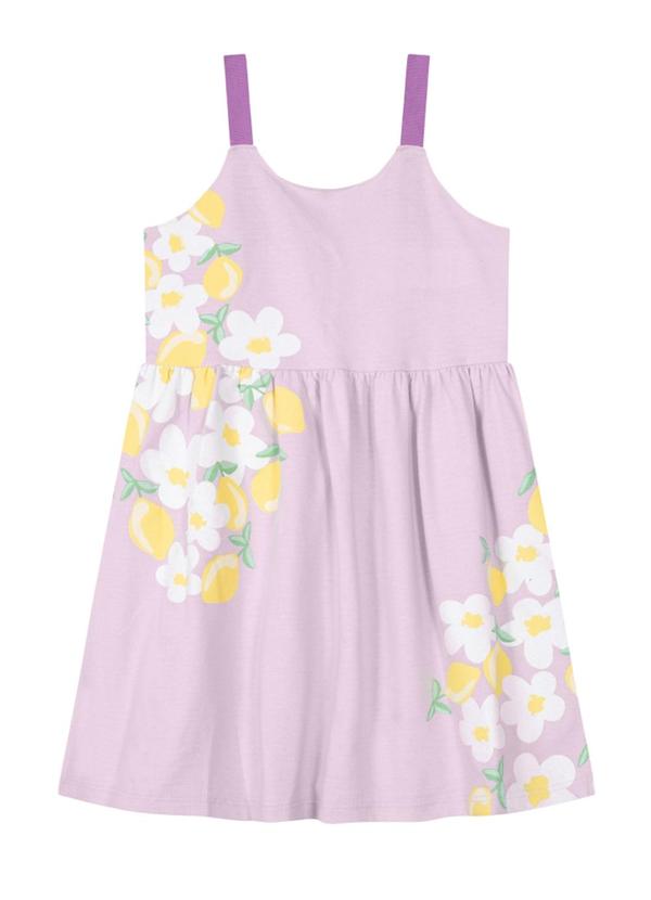 Brandili - Vestido Infantil Menina em Malha  Lilás 2