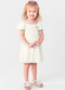 Brandili - Vestido Infantil Menina Estampado Rosa - variação: Natural