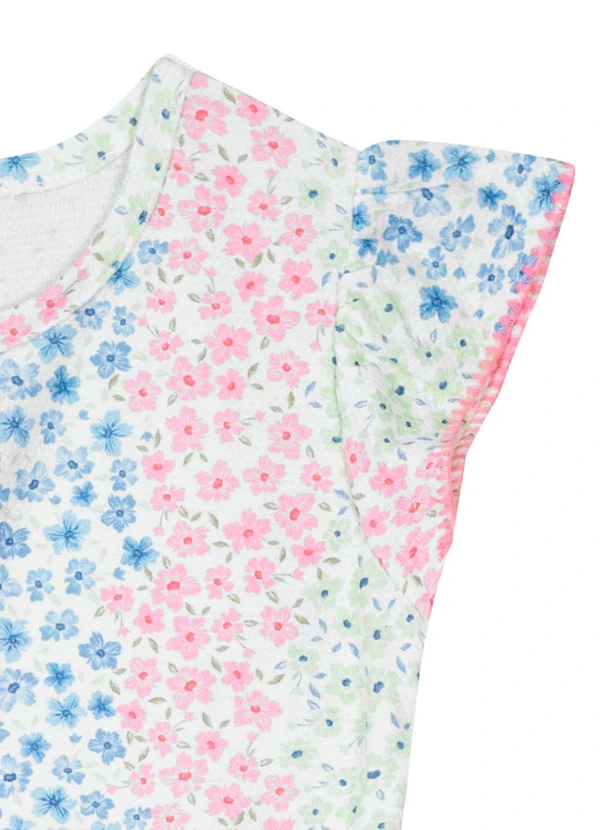 Brandili - Vestido Infantil Menina Estampado  Natural 2