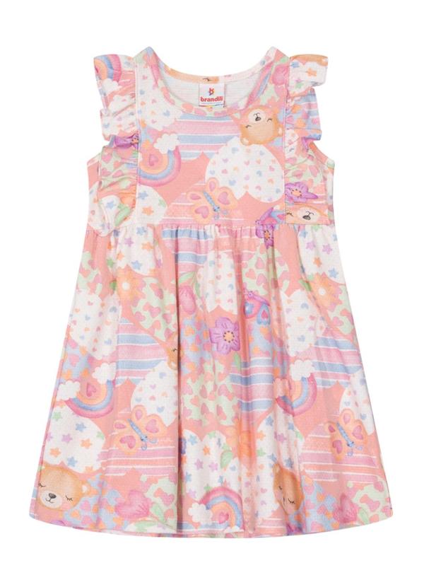 Brandili - Vestido Infantil Menina  Rosa 2