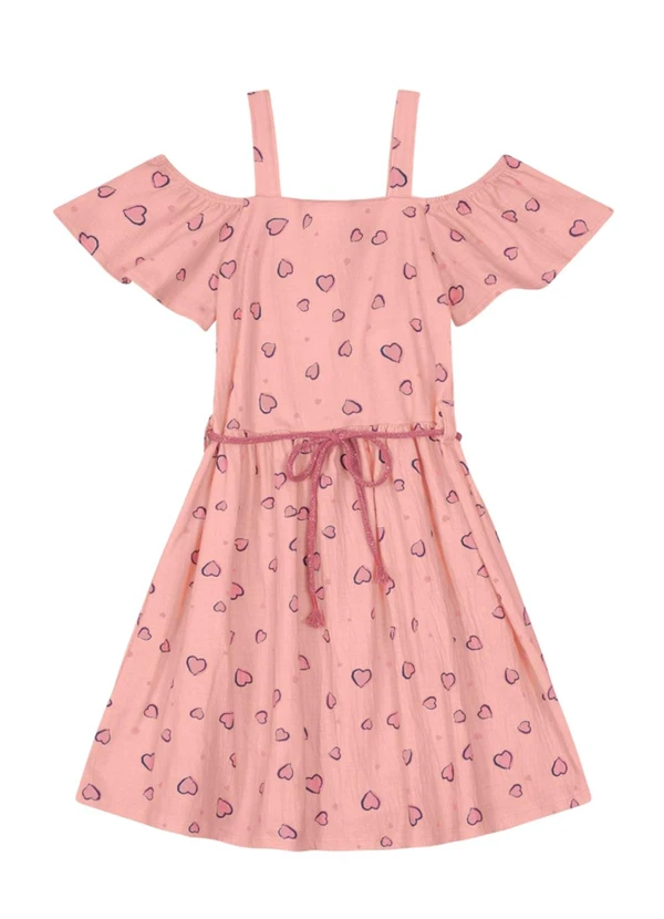 Brandili - Vestido Infantil Menina  Rosa 2