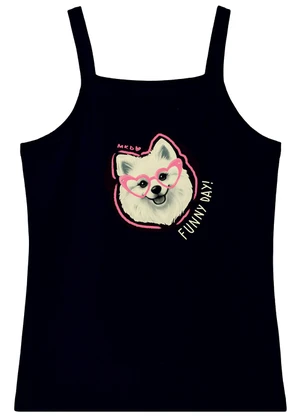 Malwee Kids - Blusa Básica Funny Day Preto - MALWEE KIDS