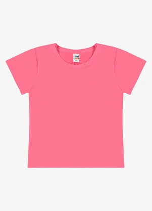 Rovi Kids - Blusa Básica Infantil Cotton Leve Rosa - ROVI KIDS