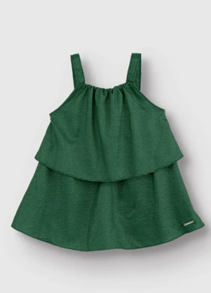 Carinhoso - Blusa em Babados Verde  - CARINHOSO