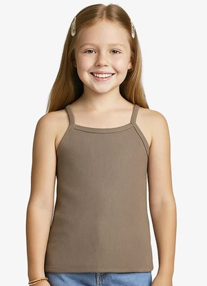 Infinita Cor - Blusa Feminina Infantil Bege - INFINITA COR
