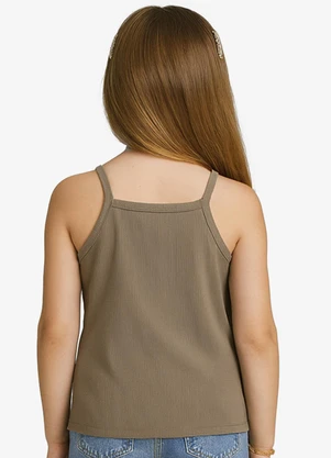Infinita Cor - Blusa Feminina Infantil Bege - INFINITA COR