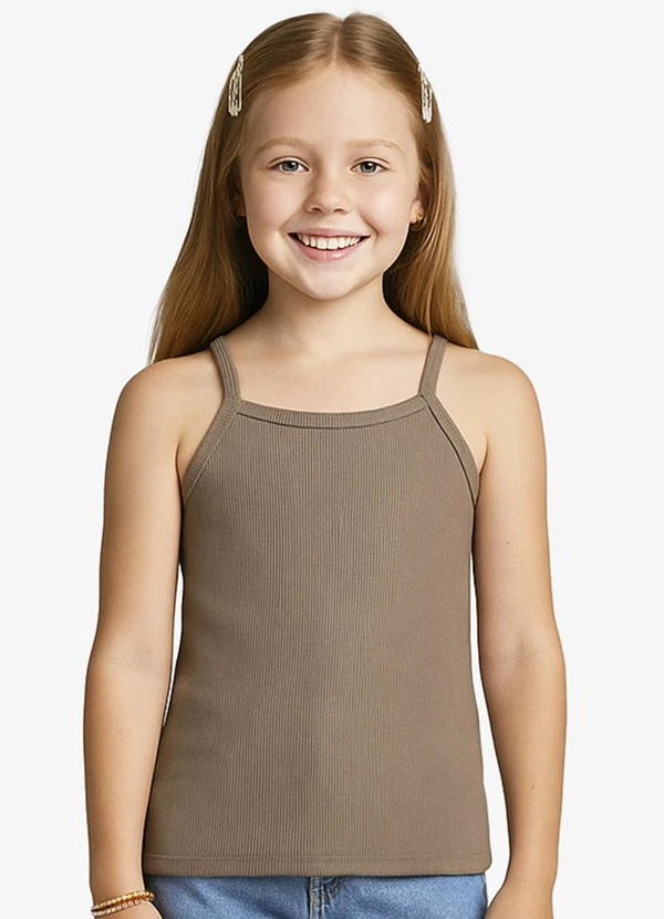 Infinita Cor - Blusa Feminina Infantil Bege