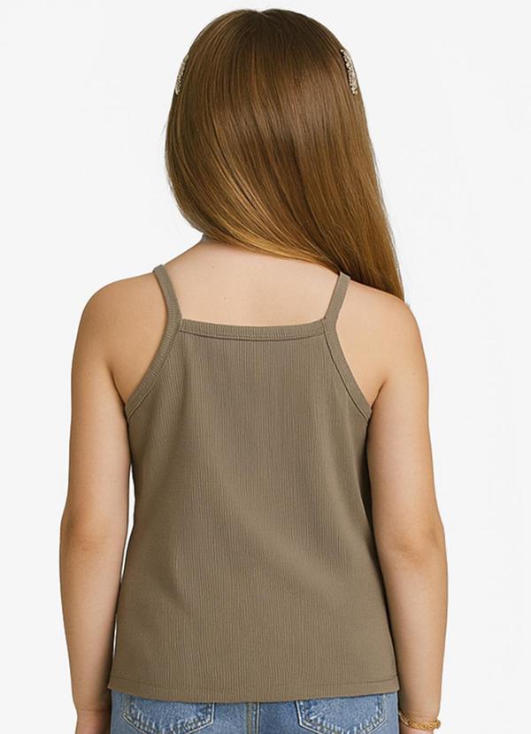 Infinita Cor - Blusa Feminina Infantil Bege 2