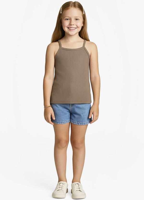 Infinita Cor - Blusa Feminina Infantil Bege 3