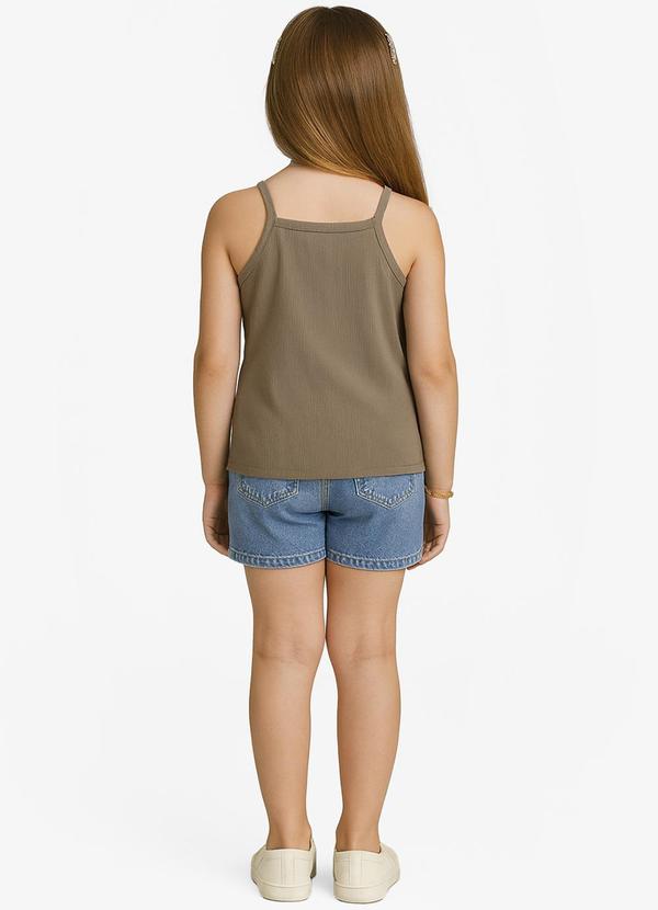 Infinita Cor - Blusa Feminina Infantil Bege 4