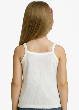 Infinita Cor - Blusa Feminina Infantil Branco - INFINITA COR