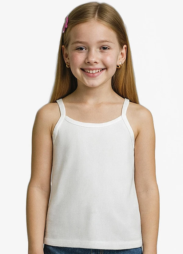 Infinita Cor - Blusa Feminina Infantil Branco