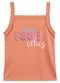 Malwee Kids - Blusa Kind Hearts Shine Bright Rosa Claro - variação: Laranja Pastel