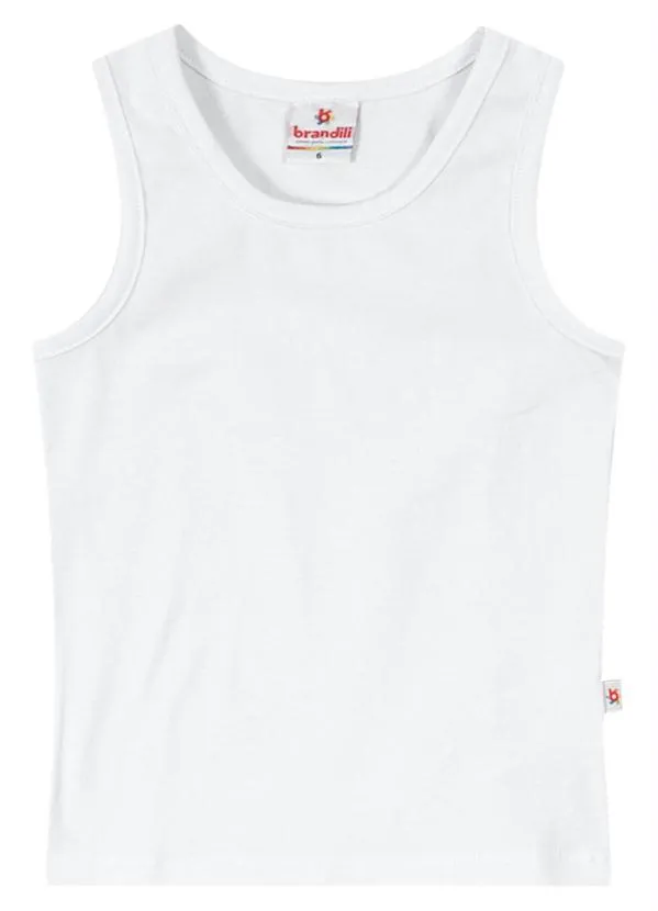 Brandili - Blusa Infantil Menina Cotton Branco 3