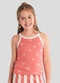 Brandili - Blusa Infantil Menina Regata Listrada Rosa - variação: Rosa