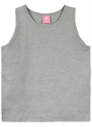 Lilica Ripilica - Blusa Regata Bebê Menina Thermo Cinza - LILICA RIPILICA