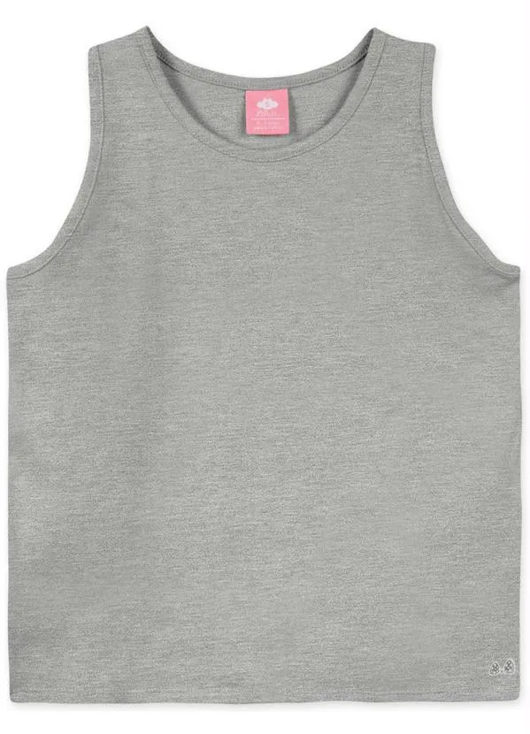 Lilica Ripilica - Blusa Regata Bebê Menina Thermo Cinza