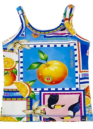 Marisol - Blusa Regata Estampada com Aroma  Azul - MARISOL