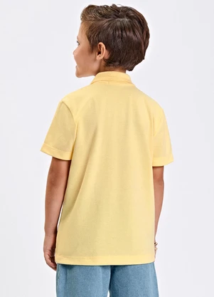 Trick Nick - Polo Verão Menino Piquet Amarelo - TRICK NICK