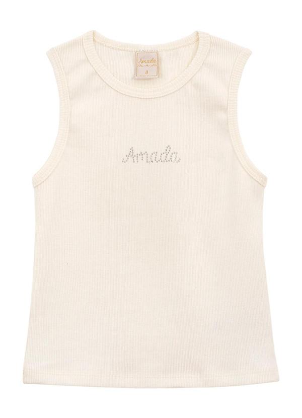 Amada - Regata Avulsa em Ribana 2x1 Bege