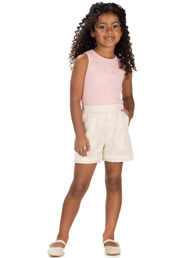 Amada - Regata Avulsa em Ribana 2x1 Rosa