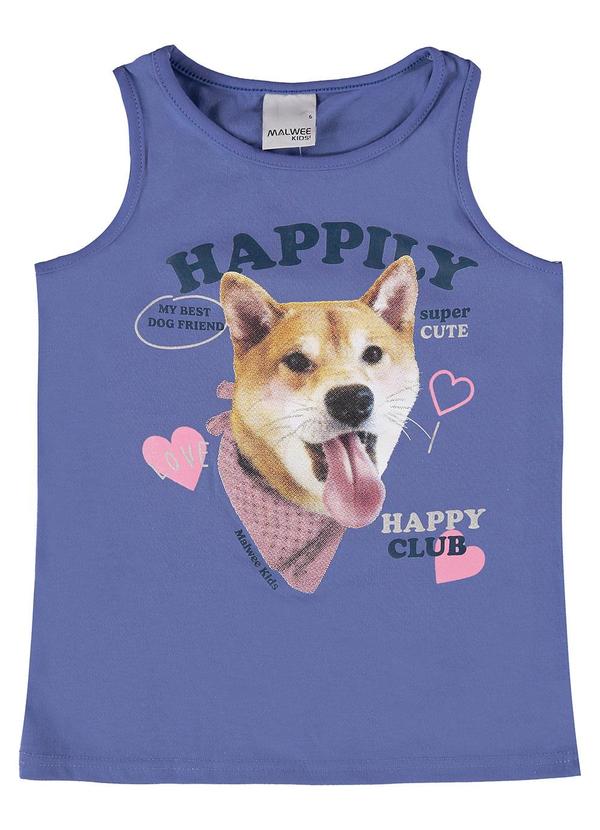 Malwee Kids - Regata Azul Pastel Happily com Glitter Menina