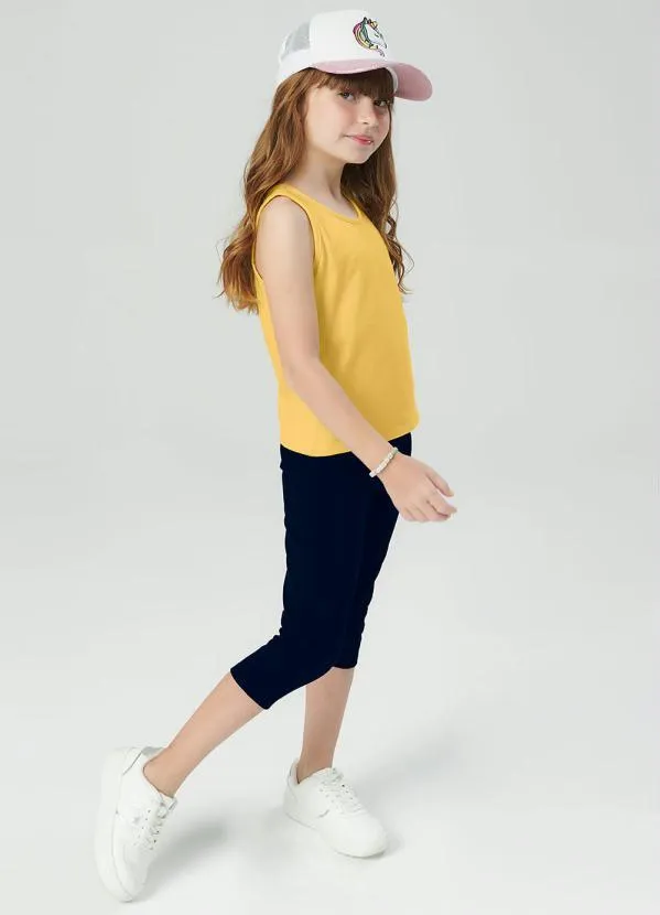 Rovi Kids - Regata Básica Amarelo 3