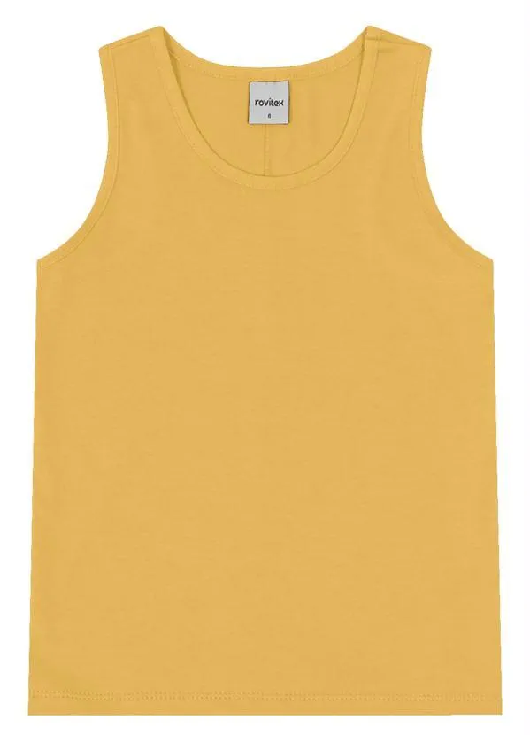 Rovi Kids - Regata Básica Amarelo 4