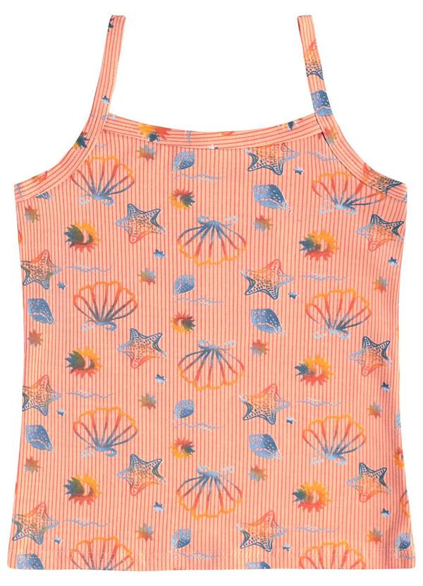 Malwee Kids - Regata Básica Conchas Coral 2
