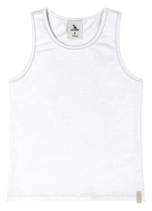 Quimby - Regata Básica Cotton Menina Branco - QUIMBY