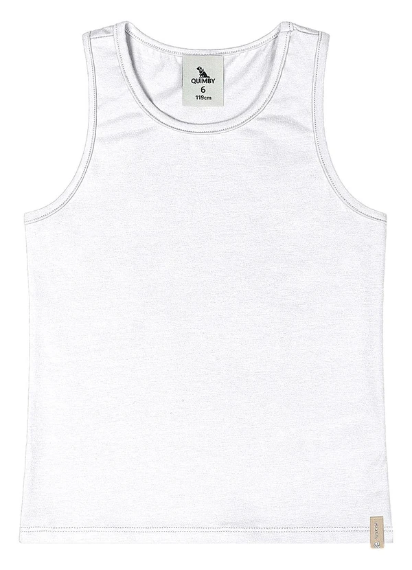 Quimby - Regata Básica Cotton Menina Branco