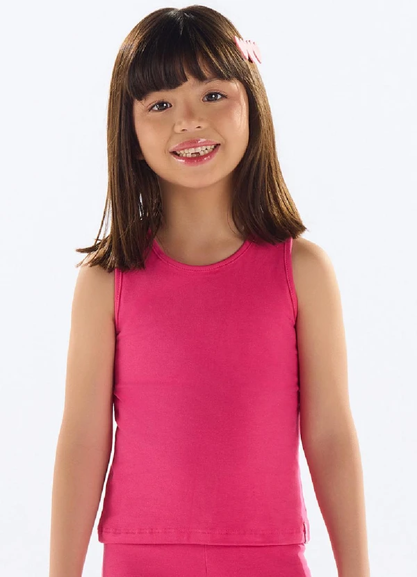 Quimby - Regata Básica Cotton Menina Rosa