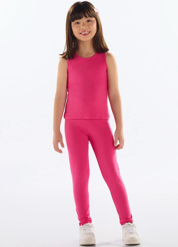 Quimby - Regata Básica Cotton Menina Rosa 2