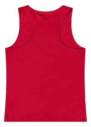 Quimby - Regata Básica Cotton Menina Vermelho - QUIMBY