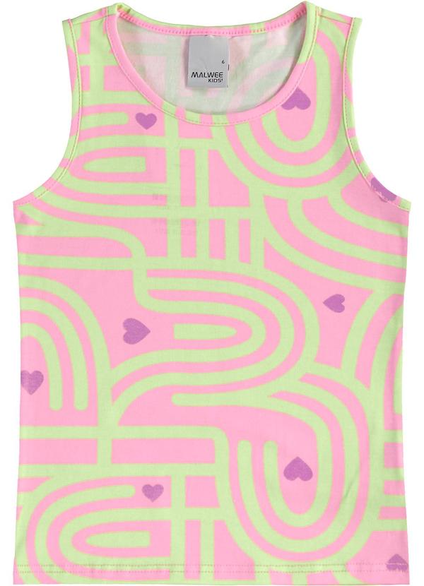 Malwee Kids - Regata Básica Geométrica Verde Água