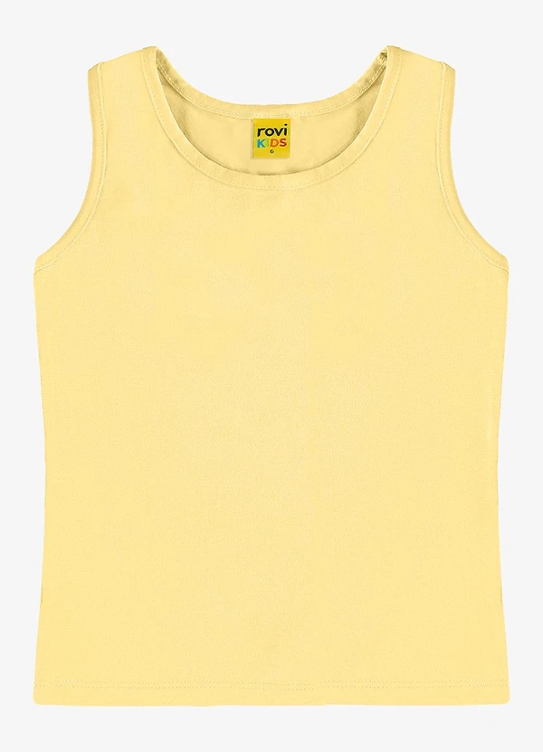 Rovi Kids - Regata Básica Infantil Feminina Amarelo